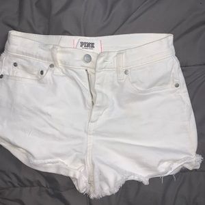 White shorts from PINK